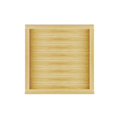 Naklejka na ściany i meble Vector illustration of a closed wooden box