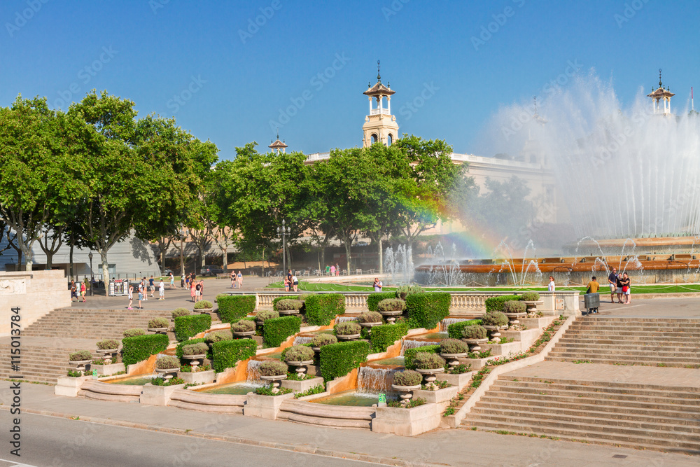 Wall mural Square of Spain, Barcelona