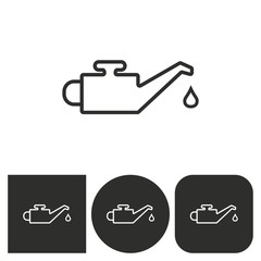 Oil - vector icon.