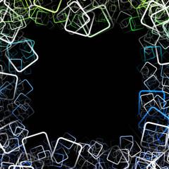 fantastic abstract eco square background design illustration