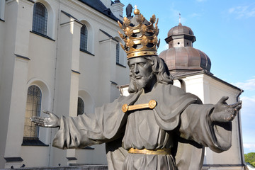 Statua, pomnik Chrystusa na Jasnej Górze, Częstochowa - obrazy, fototapety, plakaty