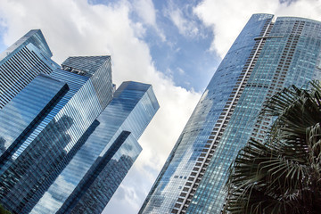 Obraz na płótnie Canvas skyscrapers in downtown of Singapore