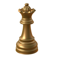 Fototapeta na wymiar isolated chess figurine 3d illustration