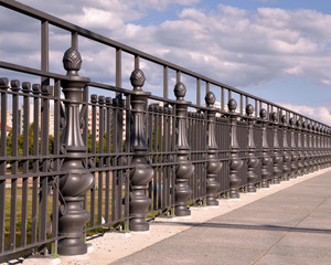 Geländer Albertbrücke Dresden