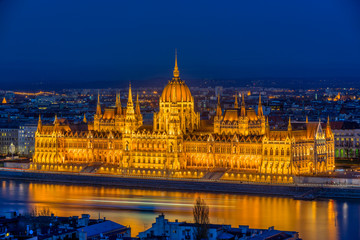 Fototapeta na wymiar Budapest parliament at night Hungary