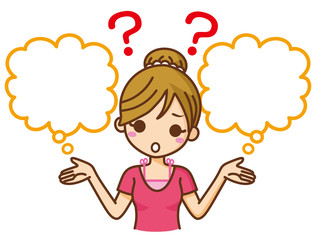 女性　選択　吹き出し