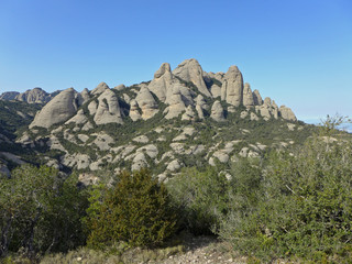 Monserrat Mountain near Barcelona, Spain