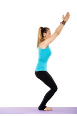 Woman yoga teacher