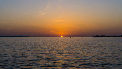 sunrise. sunset  at sea. wallpaper