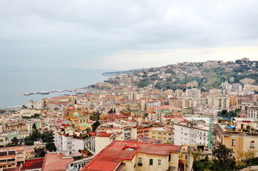 Obraz premium Panoramic view of Naples, Italy