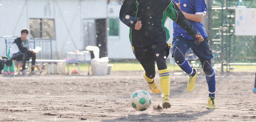 サッカー　フットボール © makieni