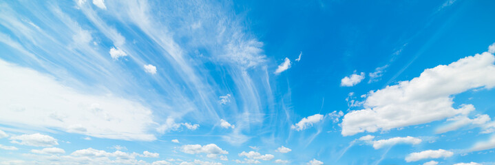 cloudy sky in the springtime