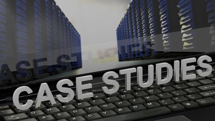 Case Studies - concept on computer keyboard
