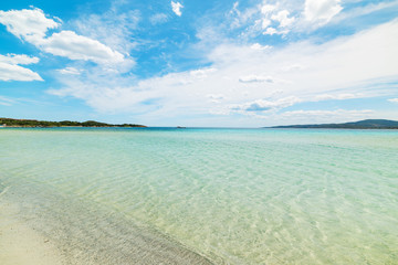 turquoise water in Puntaldia shoreline