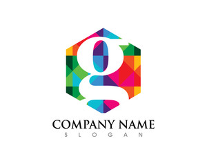 G Letter Hexagon Logo