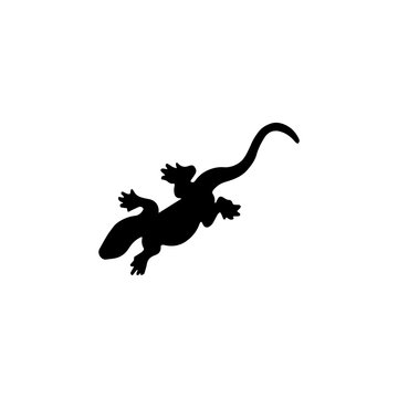 Salamander icon. Black icon on white background.