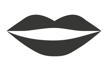 female lips isolated icon design