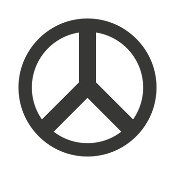 peace symbol isolated icon design