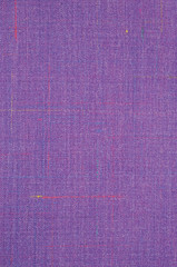 Violet Vintage Tweed Wool Fabric Background Texture Pattern, Large Detailed Vertical Textured Macro Closeup, Purple, Yellow, Blue, Red, Green Stripe Mixture Detail, Rough Casual Style Textile