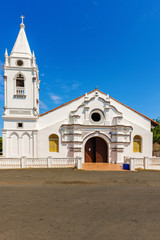 Fototapeta premium A church in the main square of Pese in Panama