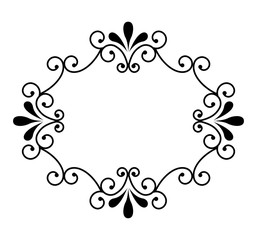 victorian frame isolated icon design