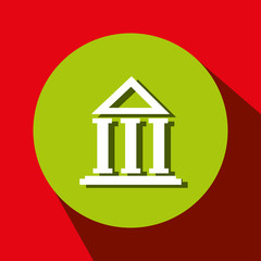 bank building isolated icon design, vector illustration  graphic 