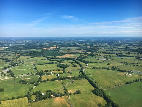 Flying Into Lexington, Kentucky