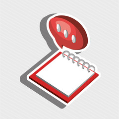 memo pad isolated icon design, vector illustration  graphic 