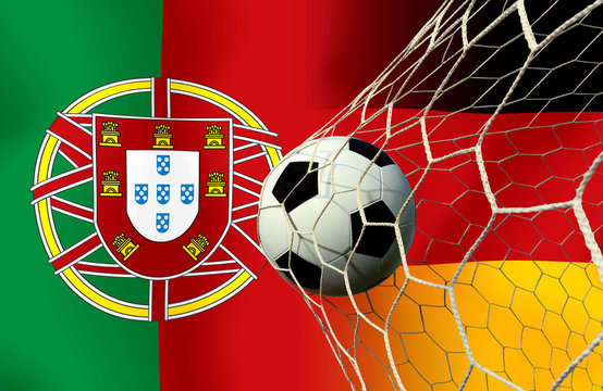 Final round between the football national team Portugal and nati