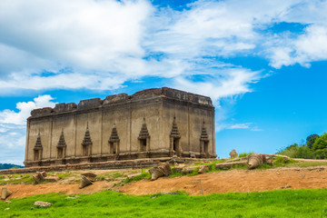 Under water temple in Sangkhaburi, Thailand