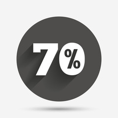 70 percent discount sign icon. Sale symbol.