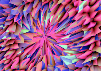 3D Abstract Lowpoly Background