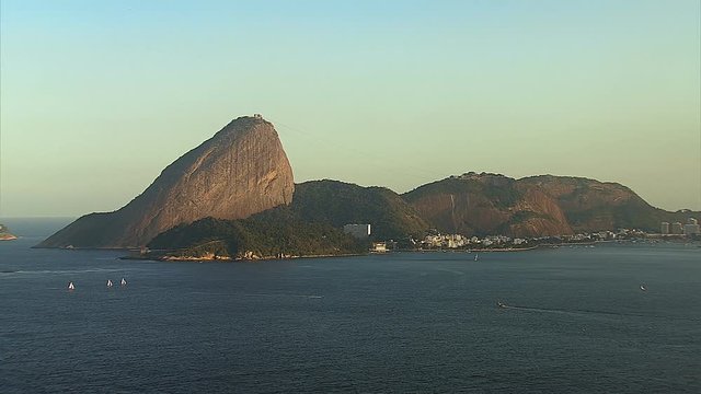 Aerial view of Sugar Loaf Mountain, Rio De Janeiro, Brazil