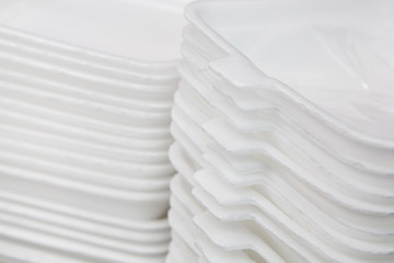 Obraz premium Pile of foam box.Styrofoam food container.