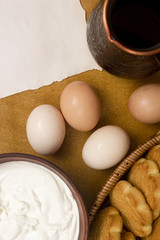 Ingredients for tiramisu