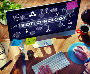 Biotechnology DNA Cell Molecule Experiment Research Concept