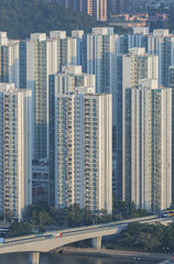 Highrise residential buildings in Hong Kong
