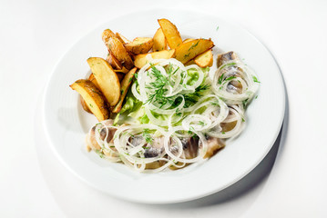 herring with potatoes