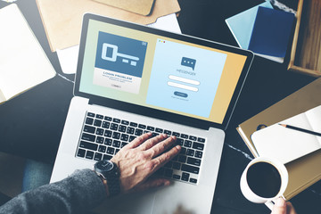 Security Register Account Apply Concept