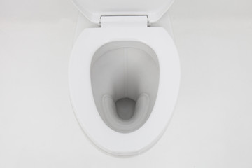 White toilet bowl