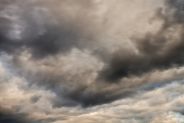 The blue sky with clouds