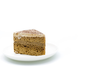  cake on white background