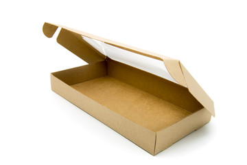 brown box on white background