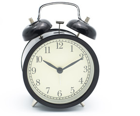 Retro alarm clock with copy space