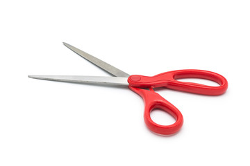scissors on white