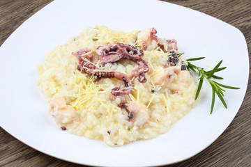 Risotto with octopus