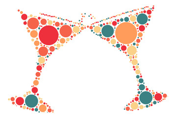 cocktail shape vector design