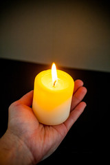 Candle in the hand