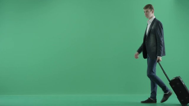man with a suitcase