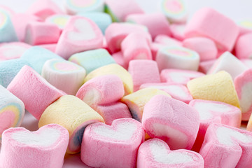 Sweets Marshmallows background,selective focus